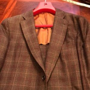 Isaia brown/rust wool/cashmere sport coat